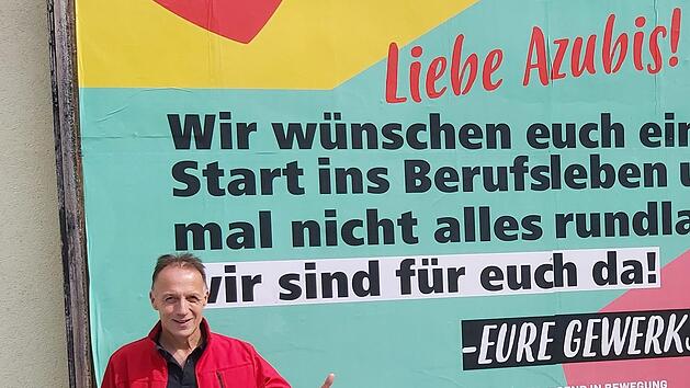 Zum Ausbildungsstart im September war Oberfrankens DGB-Chef Mathias Eckardt noch guter Dinge. Doch die Sorge um die duale Ausbildung w&auml;chst mehr und mehr. Foto: DGB