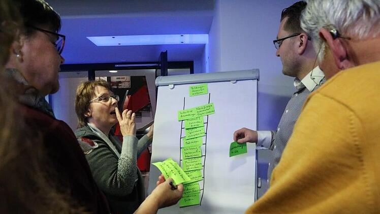 Denkwerkstatt "Bamberg 2050": Blick auf den Workshop "Wie arbeiten wir?". Foto: Barbara Herbst