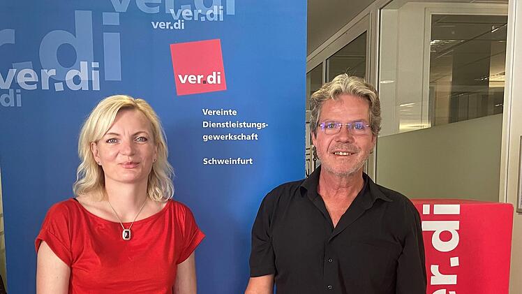 Marietta Eder ist neue Geschäftsführerin von Verdi Schweinfurt. Uwe Gratzky soll das Team bei den  Themen Gesundheit, soziale Dienste, Bildung und Wissenschaft unterstützen.