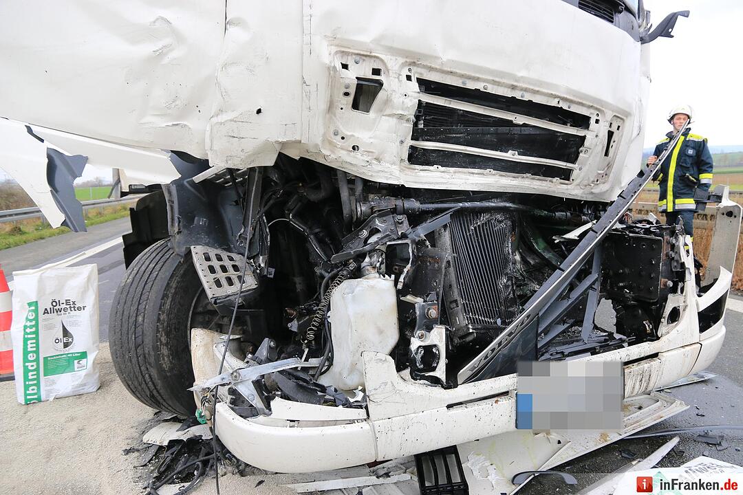 Lkw-Unfall auf A73 bei Buttenheim