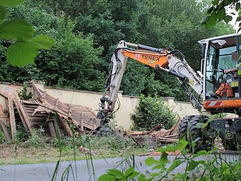 Das Pumphäuschen wurde abgerissen. Foto: privat