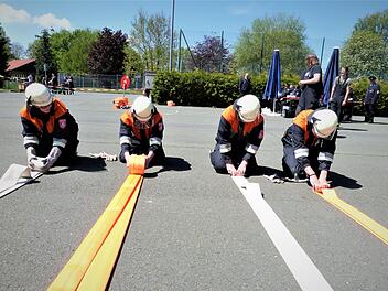 Der 19. Erwachsenen-Leistungsmarsch des Bezirksfeuerwehrverbands Oberfranken fand in Wirsberg statt. Foto: Werner Reißaus