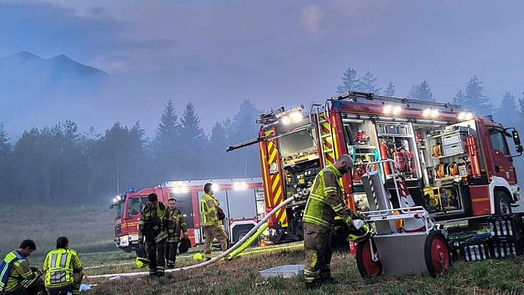 Waldbrand am Chiemsee