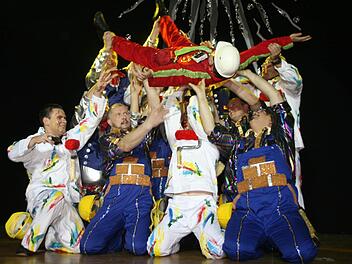 Haben das Gauditurnier 2013 in Wiesentheid für sich entschieden: Die Aktiven des Männerballetts der Faschingsgesellschaft Stadtsteinach. Foto: Archiv/Matthias Beetz