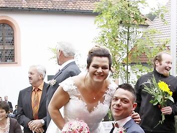 Die kirchliche Hochzeit der Familie Benni Gemählich in Affalterthal  Fotos: Reinhard Löwisch