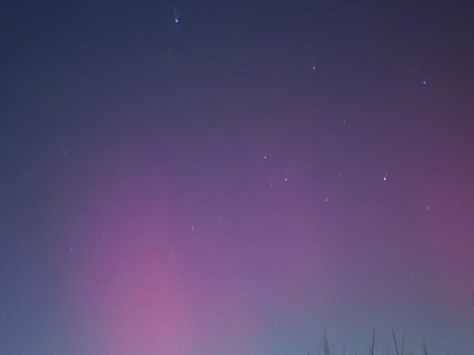 Polarlichter &uuml;ber Bamberg