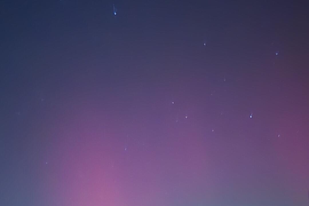 Polarlichter &uuml;ber Bamberg