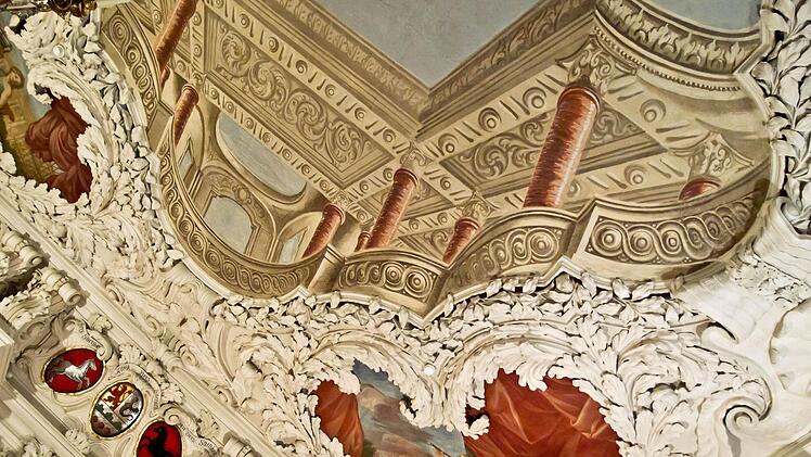 Das Novalis Quartett gastierte im barocken Riesensaal von Schloss Ehrenburg in Coburg. Foto: Jochen Berger