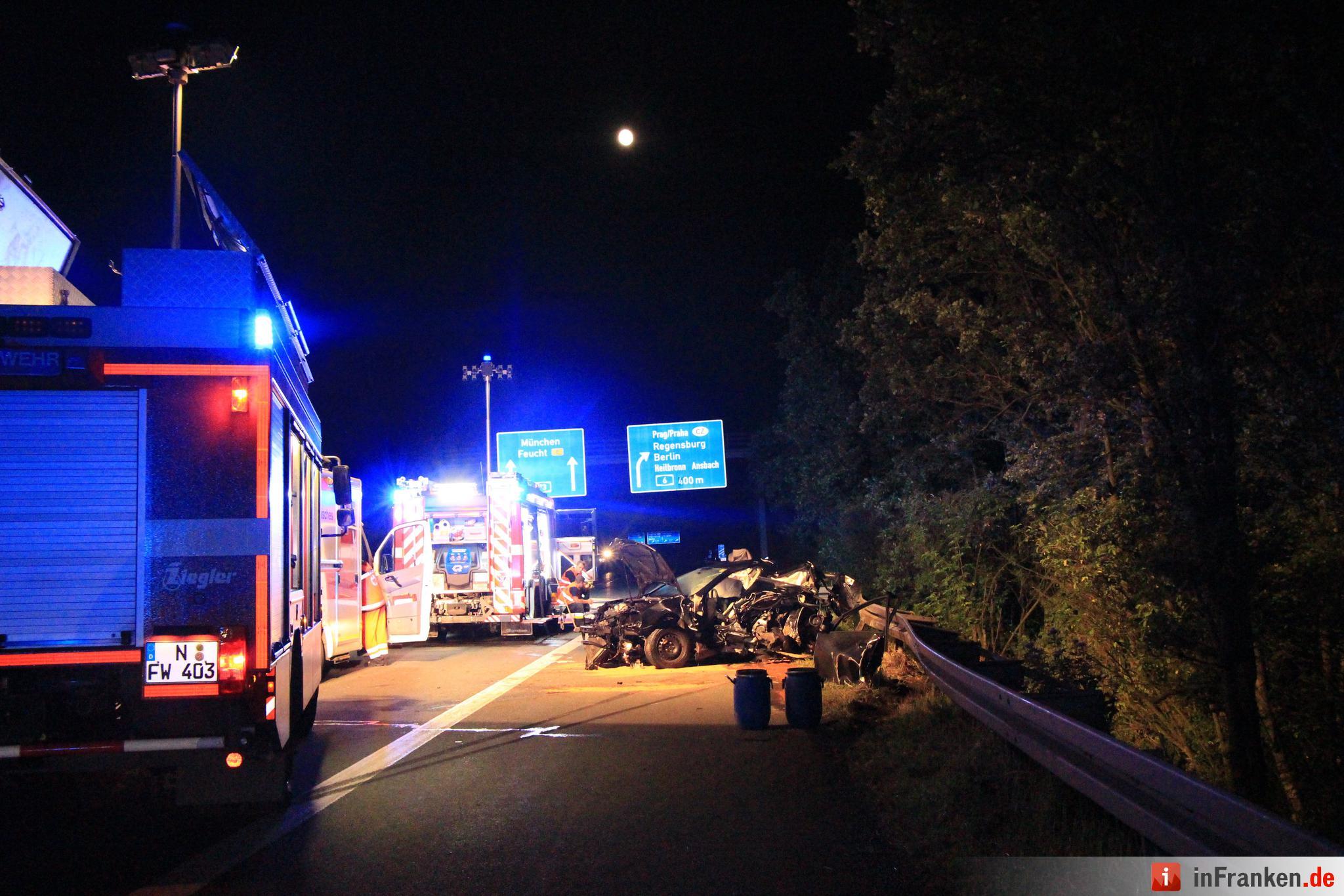 Bilder von Tödlicher Unfall auf A73 bei Nürnberg Bilder von Tödlicher Unfall auf A73 bei Nürnberg