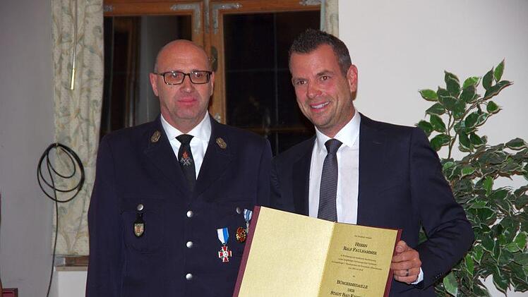 Ralf Faulhammer und Bürgermeister Anton Schick Klaus Werner