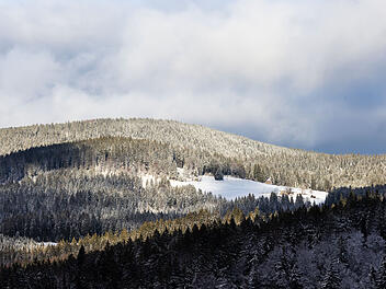 Schneefall im Hochschwarzwald