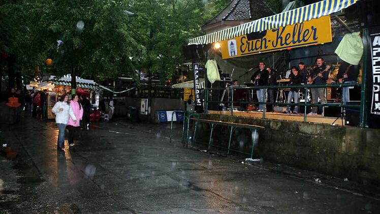 Bei Regen war das Vorbeikommen an der Erich-Bühne und Appendix nie ein großes Problem.