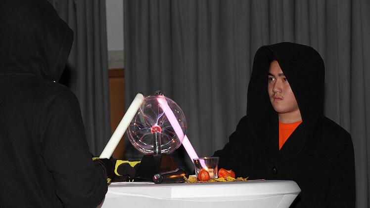 Die Eggolsheimer Schüler zeigten eine kleine "Forschershow".  Foto: Mathias Erlwein