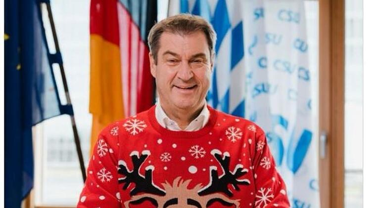 "Rentier"-Söder sorgt für Spott - Bild zum 4. Advent macht Nutzer fassungslos