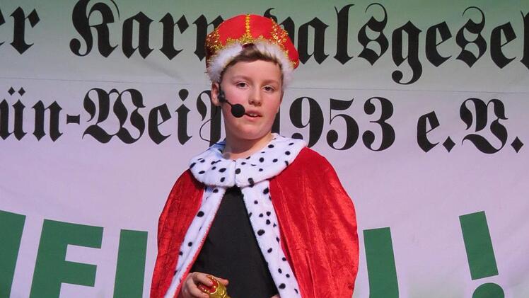 Marius Röder als König von EuerdorfDoris Bauer