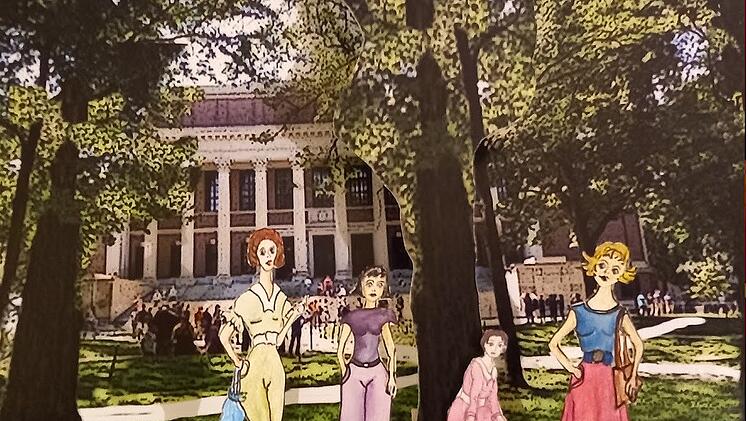 Eine Szene aus "Nur das Hauchen des Windes": an der Harvard University.