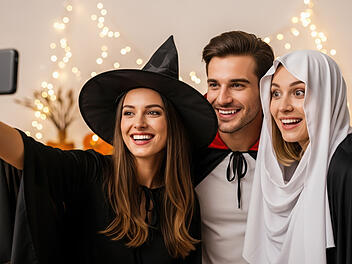 Halloween, Handy, WhatsApp-Sprüche