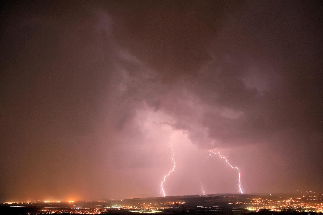 Blitz und Donner über Franken