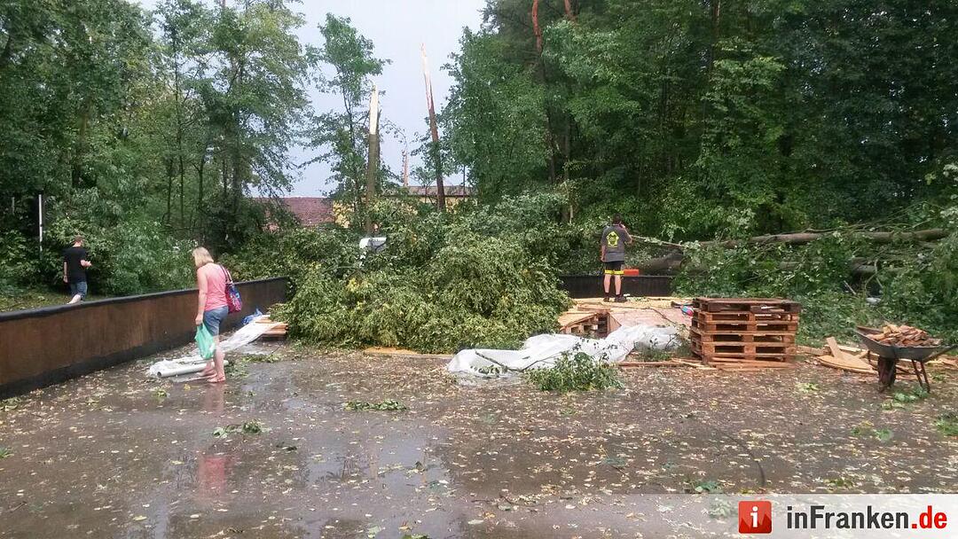 Gewitter in Franken am Mittwoch