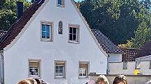 In manchen Höfen wurde es beim Besucheransturm auf den ersten Reichenbacher Dorf-Flohmarkt richtig eng.
