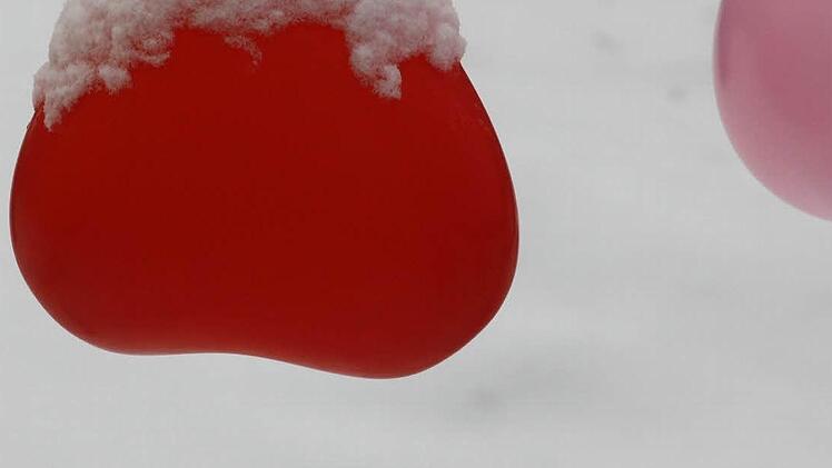 Eiskaltes Relikt des Valentinstags.