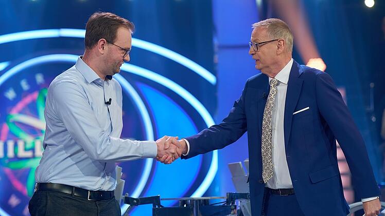 Kandidat Richard Tornau (links) war nur kurz bei Günther Jauch zu Gast.