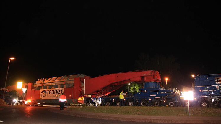 Schwertransporter Bamberg am 5. Mai 2015 Foto: Ferdinand Merzbach