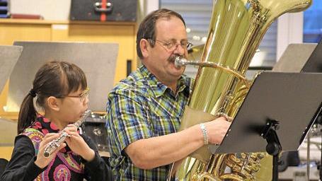 Peter Persin mit Nichte Hanna 2015 Foto: Werner Meschede