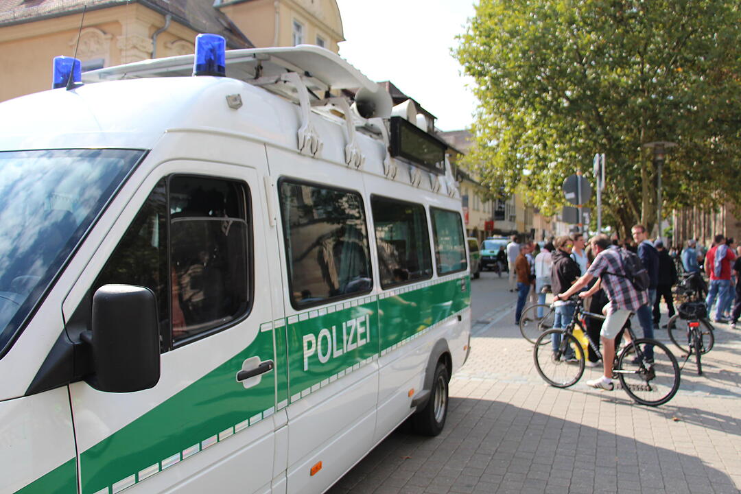 Antifa-Demo gegen Joachim Herrmann in Erlangen