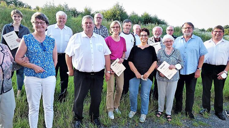 Zahlreiche Mitglieder wurden vom TSV Himmelkron für ihre Vereinstreue geehrt.