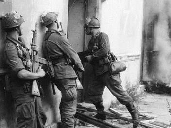 Eine Bonnland-Übung in den 1960er Jahren Foto: Archiv/ Bundeswehr