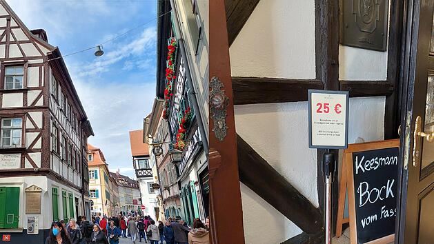 Restaurant Alt-Ringlein Bamberg: Schild soll mitgebrachte Speisen und Getr&auml;nke vorbeugen