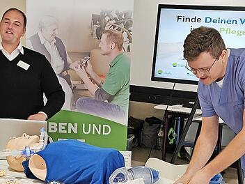 Viel Anschauliches und Interessantes bot der Ausbildungsbereich Gesundheitswesen.