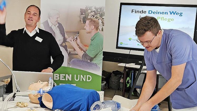 Viel Anschauliches und Interessantes bot der Ausbildungsbereich Gesundheitswesen.