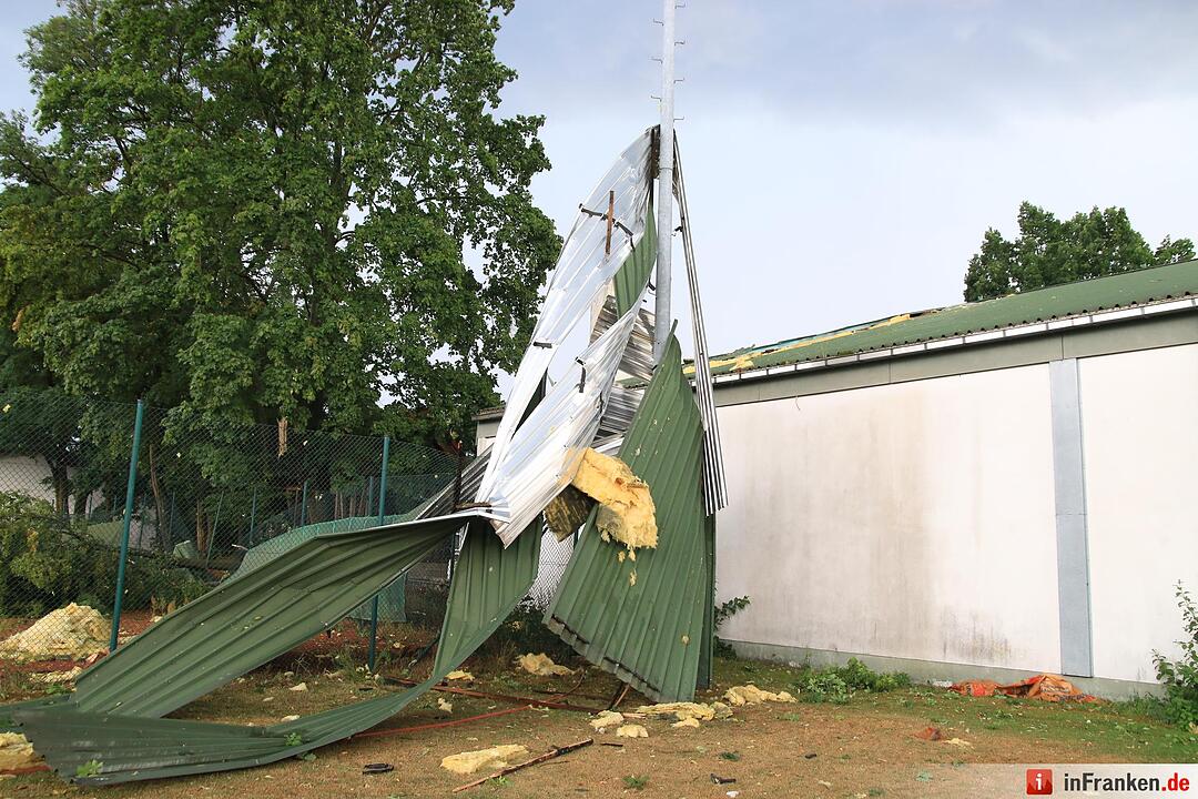Massive Schäden nach Sturm in Bamberg