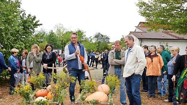 Das Interesse an der offiziellen Eröffnung der Kürbissaison war groß. Foto: Andrea Spörlein