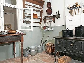 Die Ger&auml;tschaften in dieser Museumsk&uuml;che sind teilweise &uuml;ber 100 Jahre alt.