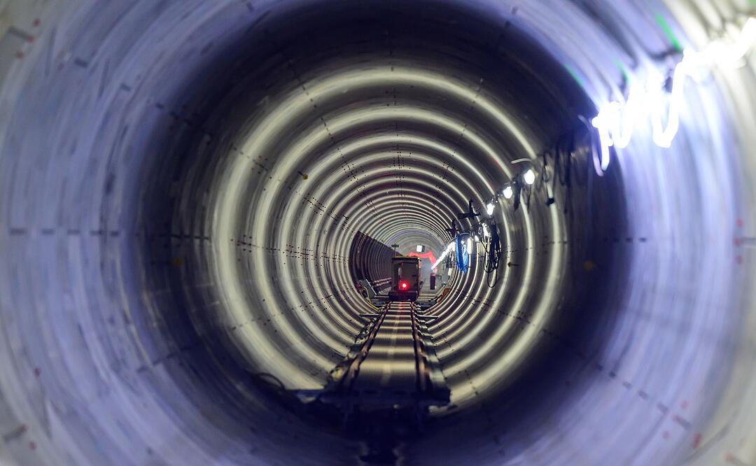Symbolischer Tunneldurchschlag der SuedLink-Elbquerung