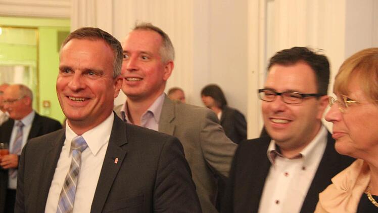 Beim Empfang, links KVG-Geschäftsführer alexander subat