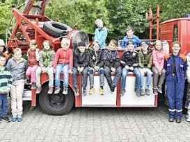 Ferienprogramm: Ein Tag bei der Königsberger Feuerwehr. Foto: G. Snater