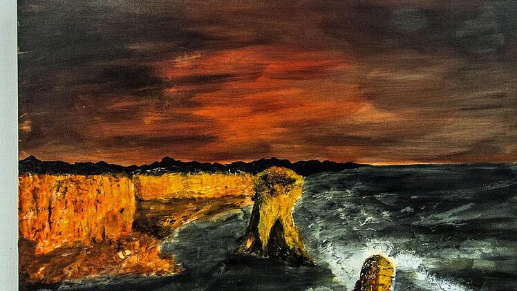 Impressionen von der Ausstellung der Coburger Sommerakademie im Kunstverein: Franz Runge - Küste AustraliensFoto: Jochen Berger
