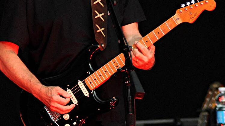 Fender bevorzugt: David Gilmour.Foto: Rock-O-Foto