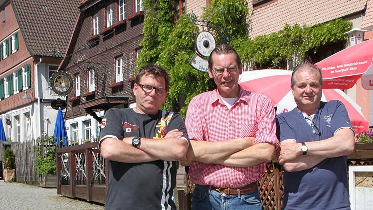 Harry Richter, Roberto Kopp und Thomas Dittmayer sind gegen eine weitere Öffnung der Fußgängerzone.
