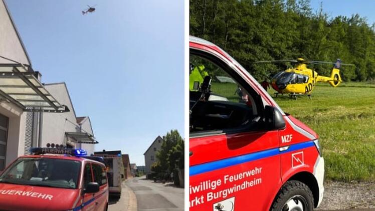 Burgwindheim: Gleich drei Hubschraubereinsätze in zwei Tagen - "Kind traumatisiert"
