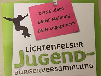 Teil des Flyers, mit dem zur Jugend-Bürgerversammlung in Lichtenfels eingeladen wird. Foto: R. Popp