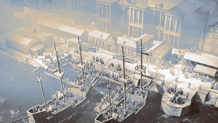 Nach dem Extremwinter 1709 stranden in London Tausende deutschsprachige Auswanderer auf dem Weg nach Nordamerika, genannt "Poor Palatines" ("Arme Pf&auml;lzer").