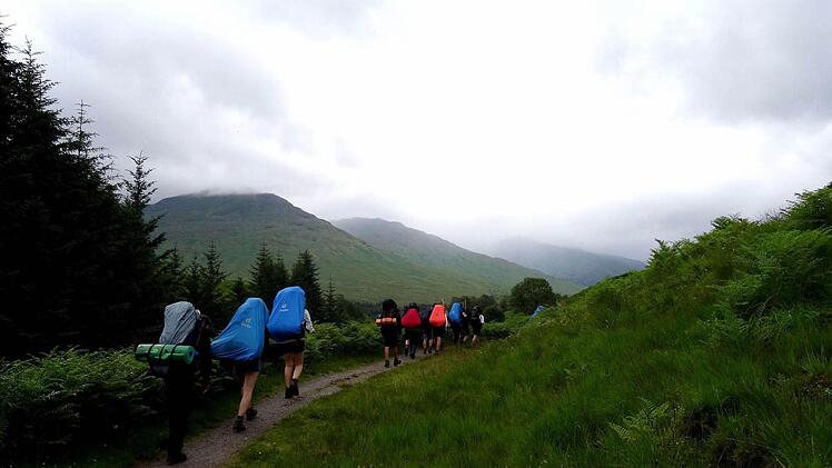 Marsch im Regen Foto: privat