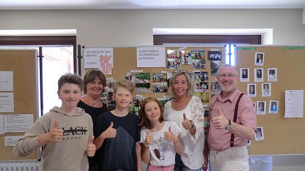 Mit verschiedenen Angeboten wurde das zehnj&auml;hrige Bestehen der offenen Ganztagsschule an der Mittelschule Burkardroth gefeiert. Foto: Mittelschule/Carmen Fehr