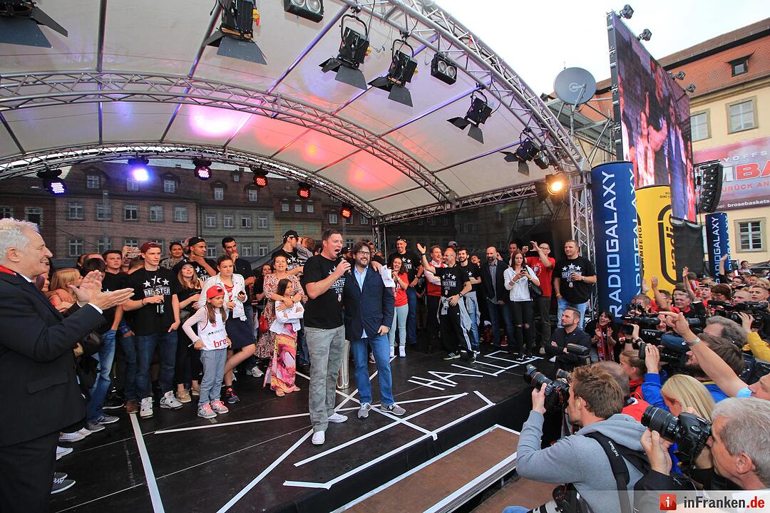 Meister-Party am Maxplatz