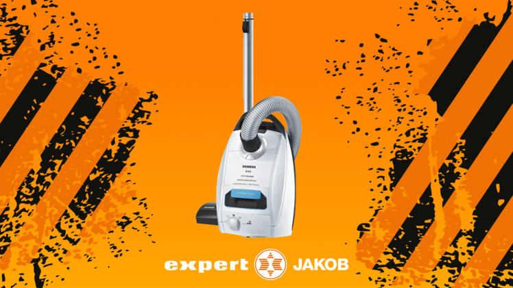 Angebot der Woche bei expert Jakob Bamberg: Siemens Bodenstaubsauger VSQ5X12M1 Q5.0 extreme silencePower für nur 139 Euro